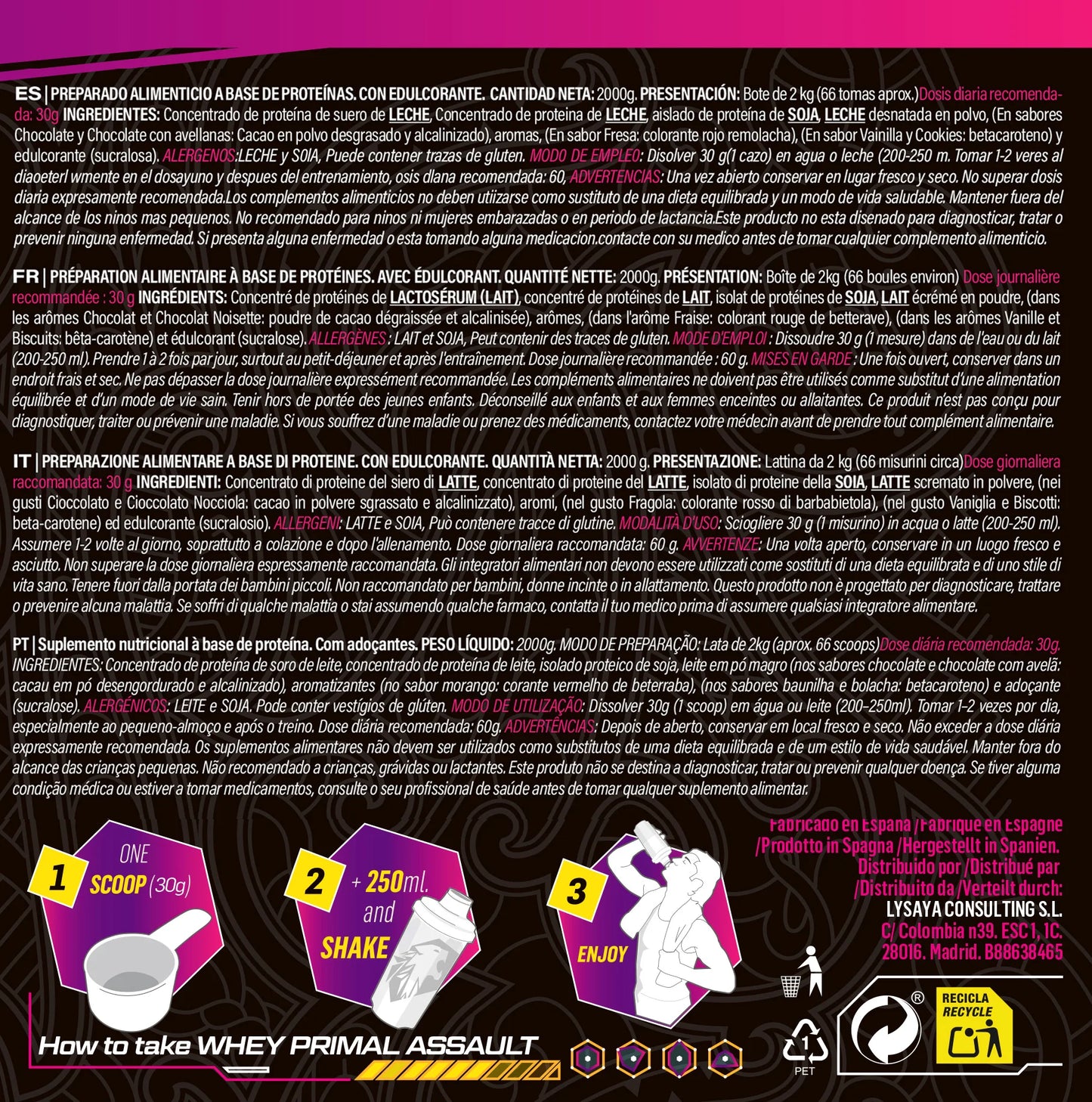 WheyProtein 100% concentrado WheyCo® Assault